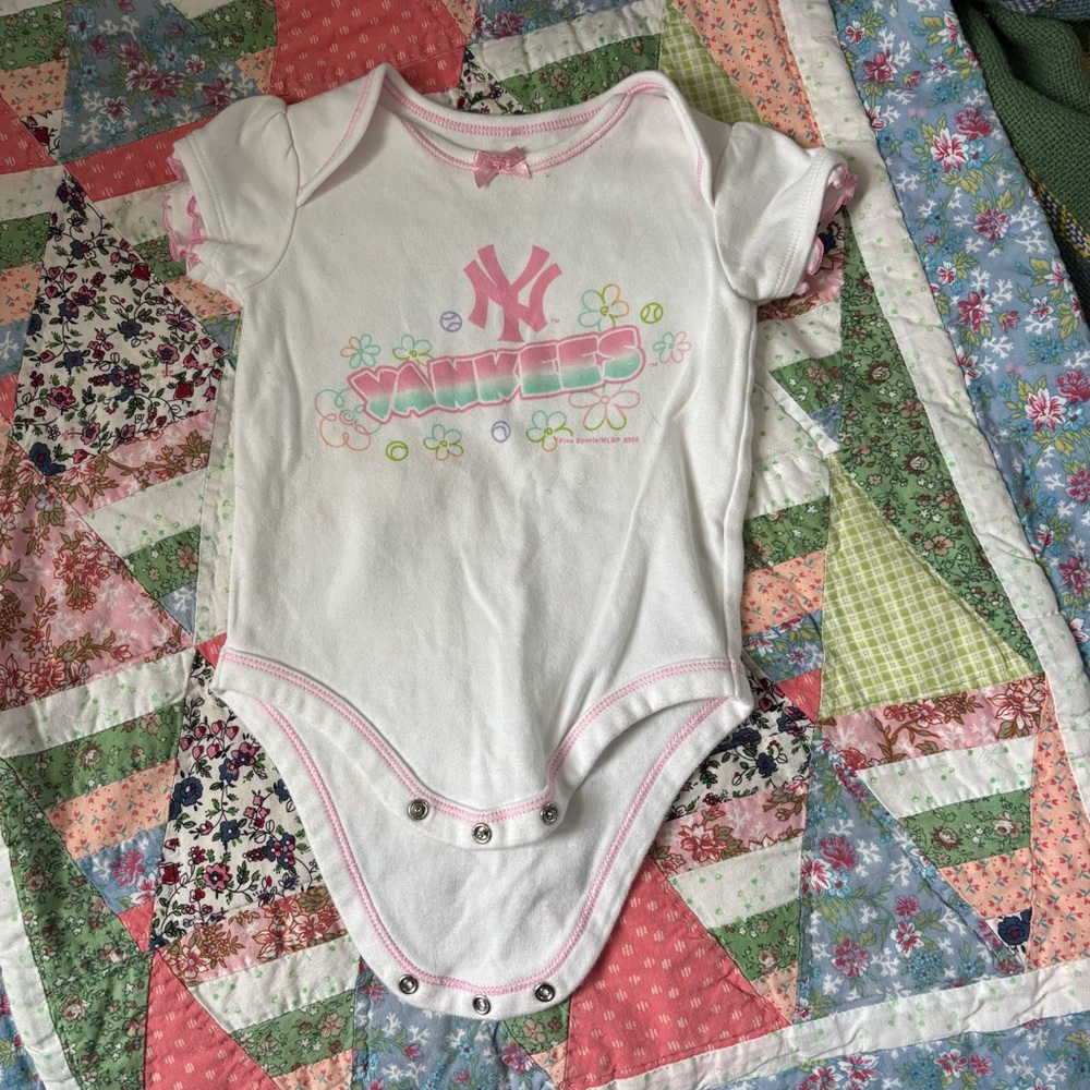 New York Yankees onesie
